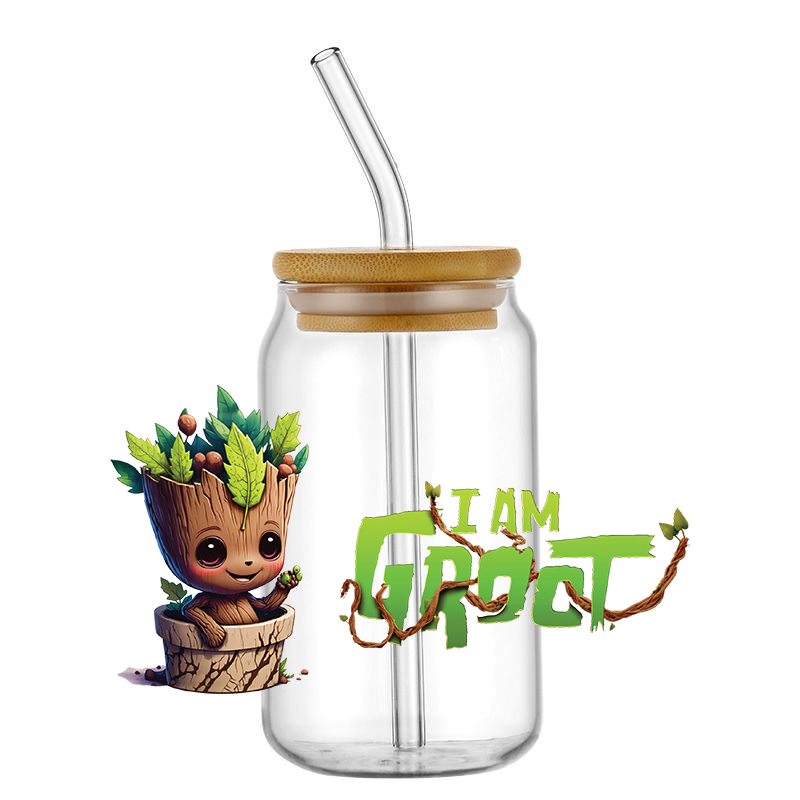 Mixed Cute Cartoon 6OZ UV DTF Cup Wrap Transfer Stickers Custom Labels DIY Durable Waterproof Logo For Libbey Glass Can - Image 6