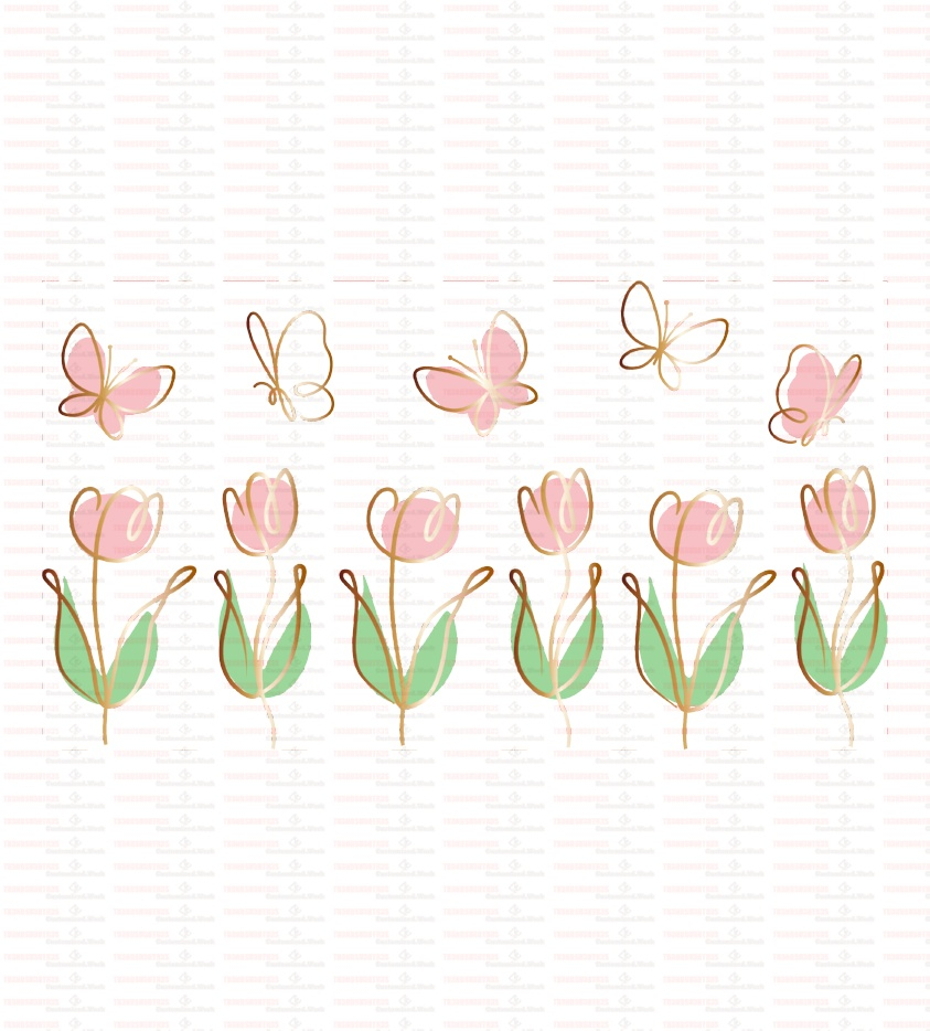 Tulips UV DTF Transfer Sticker Flower Themed For The 16oz Libbey Glasses Wraps Cup Can DIY Waterproof - Image 6