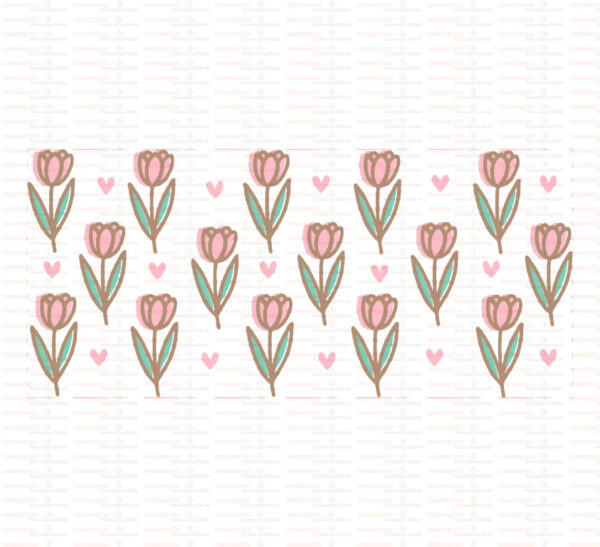 Tulips UV DTF Transfer Sticker Flower Themed For The 16oz Libbey Glasses Wraps Cup Can DIY Waterproof - Image 9