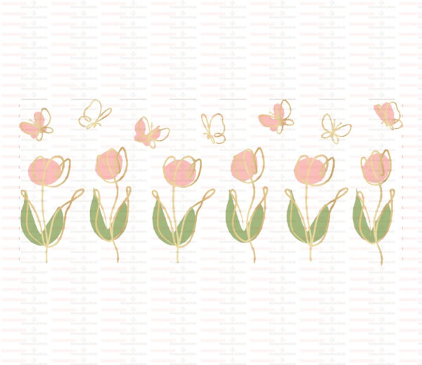 Tulips UV DTF Transfer Sticker Flower Themed For The 16oz Libbey Glasses Wraps Cup Can DIY Waterproof - Image 10