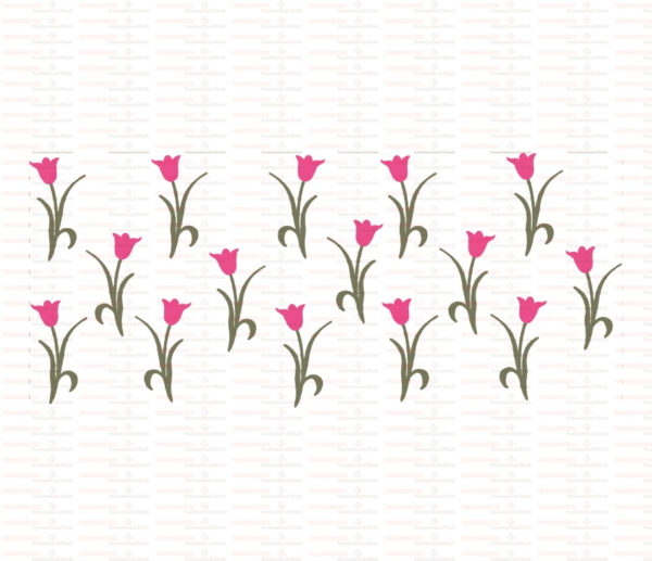 Tulips UV DTF Transfer Sticker Flower Themed For The 16oz Libbey Glasses Wraps Cup Can DIY Waterproof - Image 12