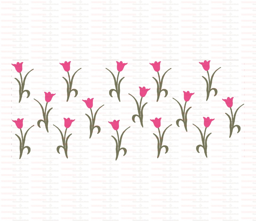 Tulips UV DTF Transfer Sticker Flower Themed For The 16oz Libbey Glasses Wraps Cup Can DIY Waterproof - Image 12