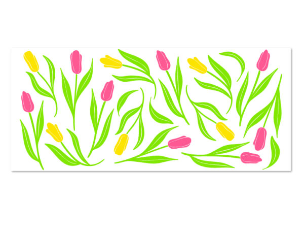 Tulips UV DTF Transfer Sticker Flower Themed For The 16oz Libbey Glasses Wraps Cup Can DIY Waterproof - Image 13