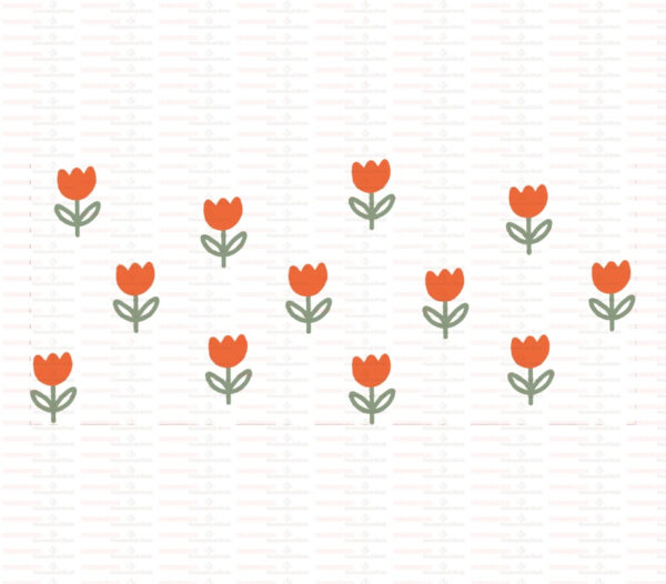 Tulips UV DTF Transfer Sticker Flower Themed For The 16oz Libbey Glasses Wraps Cup Can DIY Waterproof - Image 16