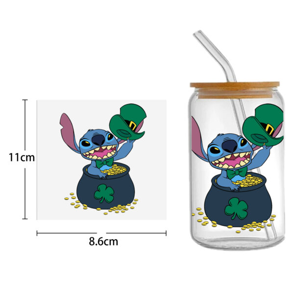 Disney Winnie Lilo And Stitch UV DTF Sticker For 16oz Cups Wrap Transfer Sticker Custom Labels DIY Logo Waterproof - Image 4