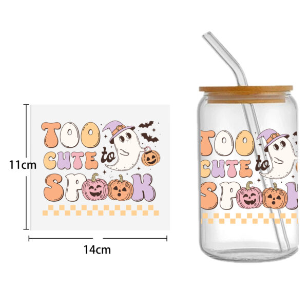 Skeleton 16oz DTF Sticker Cup Cool Personalize UV Wrap Transfer Sticker Custom Label DIY Logo Waterproof - Image 2