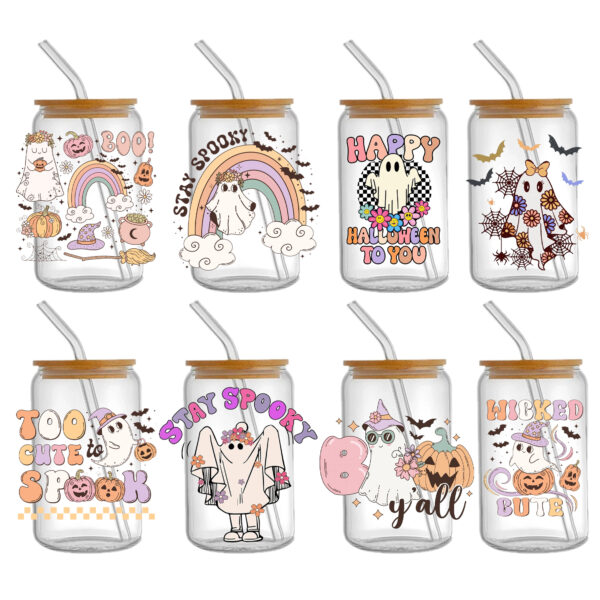 Skeleton 16oz DTF Sticker Cup Cool Personalize UV Wrap Transfer Sticker Custom Label DIY Logo Waterproof - Image 4