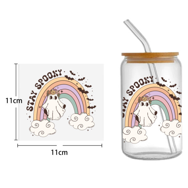 Skeleton 16oz DTF Sticker Cup Cool Personalize UV Wrap Transfer Sticker Custom Label DIY Logo Waterproof - Image 5