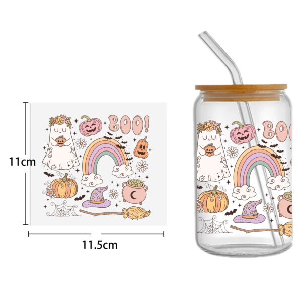 Skeleton 16oz DTF Sticker Cup Cool Personalize UV Wrap Transfer Sticker Custom Label DIY Logo Waterproof - Image 7