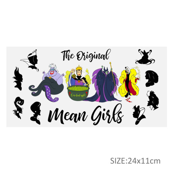 Disney Princess 16oz DTF Sticker Cup Cool Personalize UV Wrap Transfer Sticker Custom Label DIY Logo Waterproof - Image 8