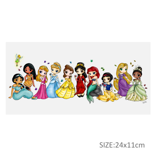 Disney Princess 16oz DTF Sticker Cup Cool Personalize UV Wrap Transfer Sticker Custom Label DIY Logo Waterproof - Image 10