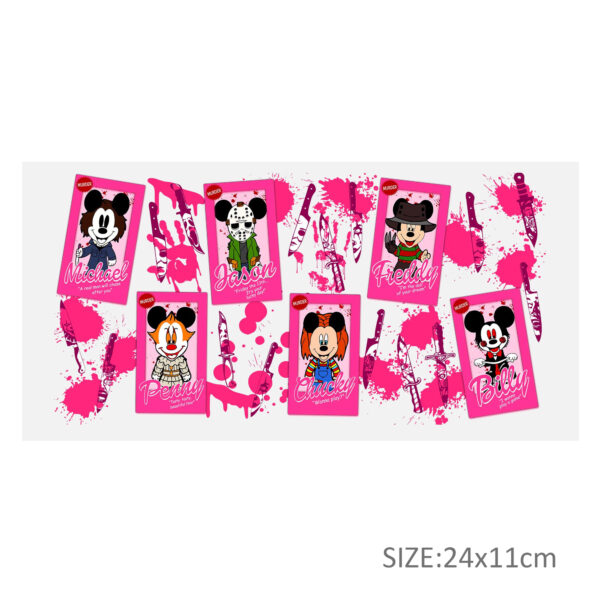 Disney Princess 16oz DTF Sticker Cup Cool Personalize UV Wrap Transfer Sticker Custom Label DIY Logo Waterproof - Image 14