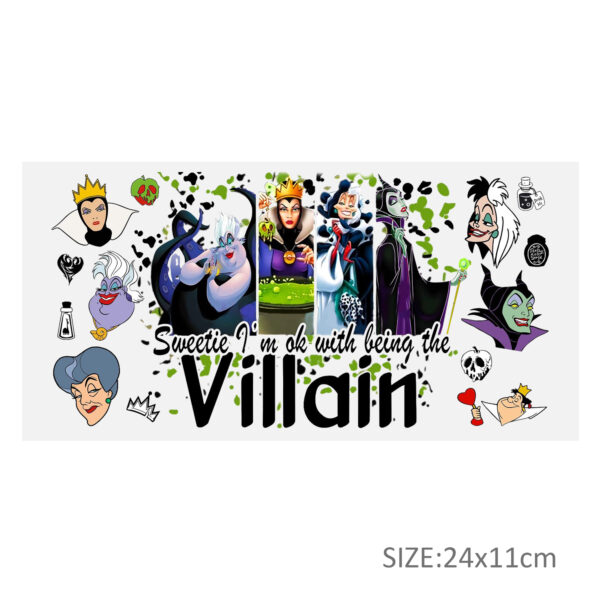 Disney Princess 16oz DTF Sticker Cup Cool Personalize UV Wrap Transfer Sticker Custom Label DIY Logo Waterproof - Image 15