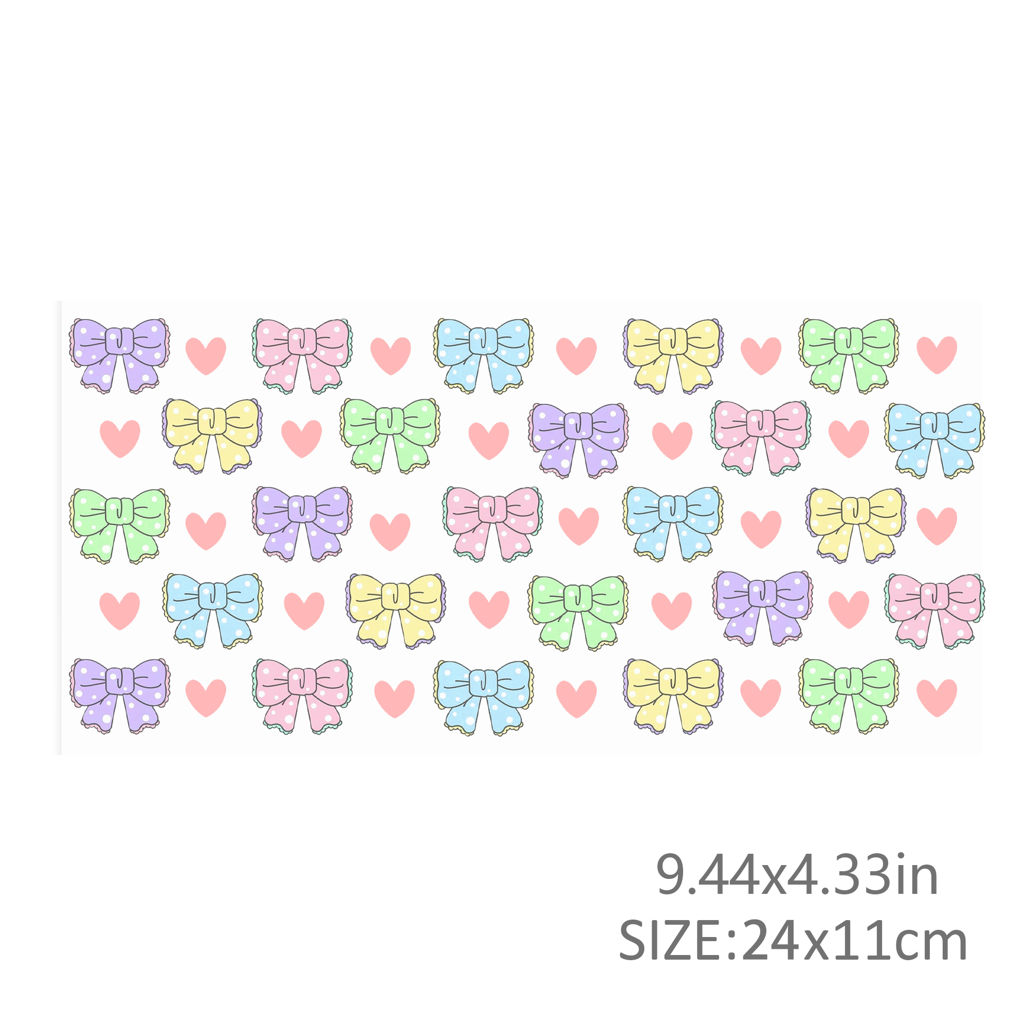 Bowknot Waterproof Stickers UV DTF Sticker For 16oz Cups Transfer Sticker Custom Labels DIY Logo Waterproof - Image 4
