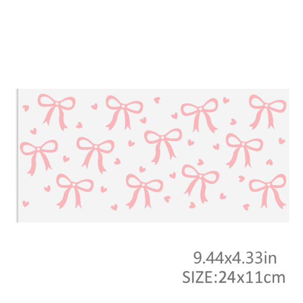 Bowknot Waterproof Stickers UV DTF Sticker For 16oz Cups Transfer Sticker Custom Labels DIY Logo Waterproof - Image 8