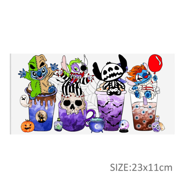 Disney Stitch DTF Sticker For Cups Cool Personalize UV Wrap Transfer Sticker Custom Labels DIY Logo Waterproof - Image 13