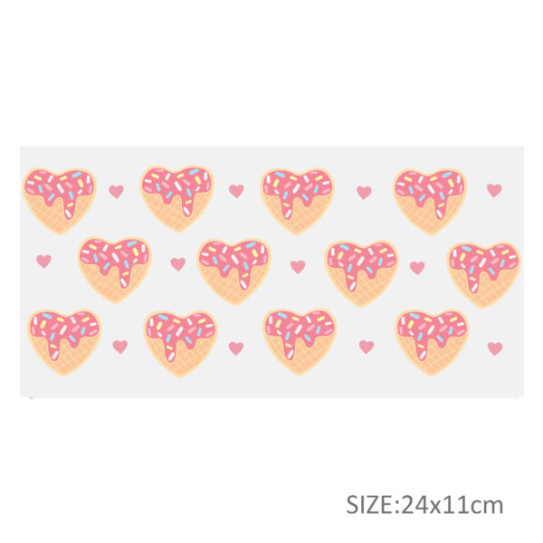 Personalize Daisy Donuts 16OZ UV DTF Glass Cup Can Wrap Transfers Stickers Drinks For DIY Glass Mug Logo Custom Labels Decals - Image 4