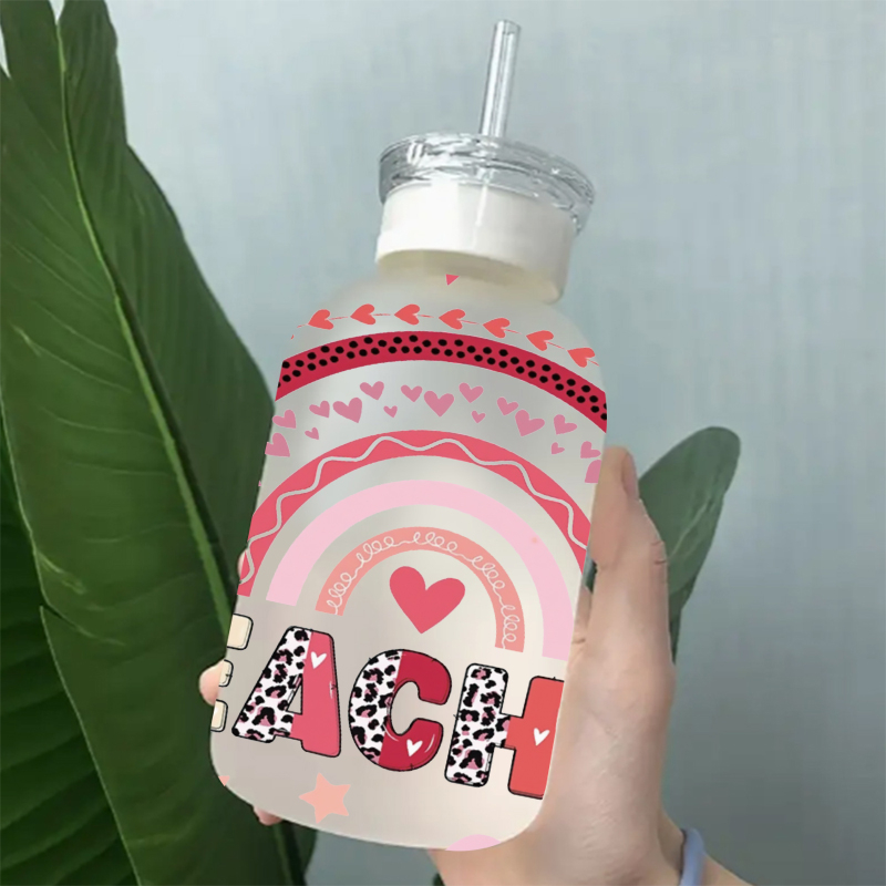 Teacher Back To Shool Theme UV DTF Transfer Sticker For The 16oz Libbey Glasses Wraps Cup Can DIY Waterproof - Image 11