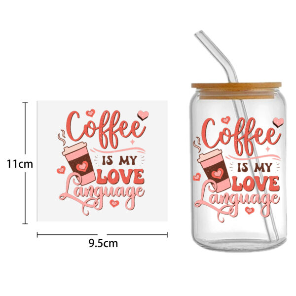 Pink Series 16oz Tumbler Template DTF Sticker Cup Cool Personalize UV Wrap Transfer Sticker Custom Label DIY Waterproof - Image 10