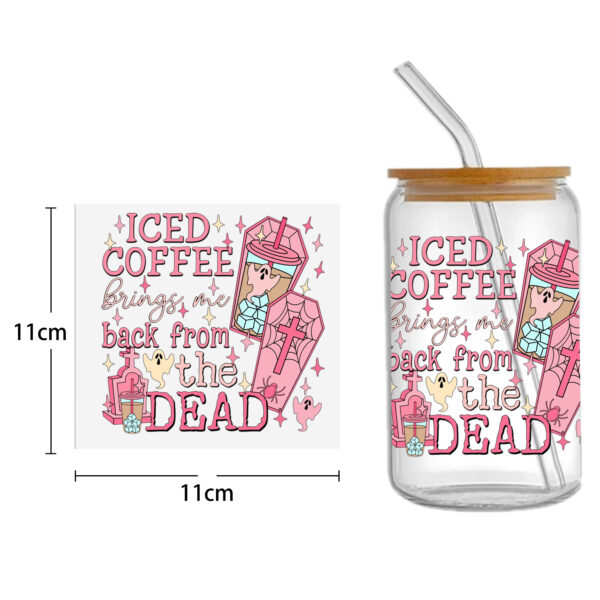 Pink Series 16oz Tumbler Template DTF Sticker Cup Cool Personalize UV Wrap Transfer Sticker Custom Label DIY Waterproof - Image 14