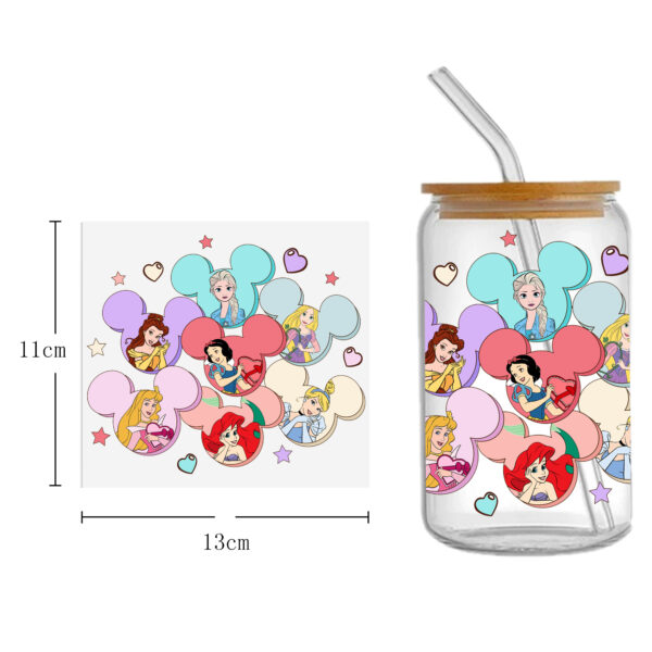 Disney Princess Villains DTF Sticker Cups Cool Personalize UV Wrap Transfer Sticker Custom Labels DIY Waterproof - Image 4