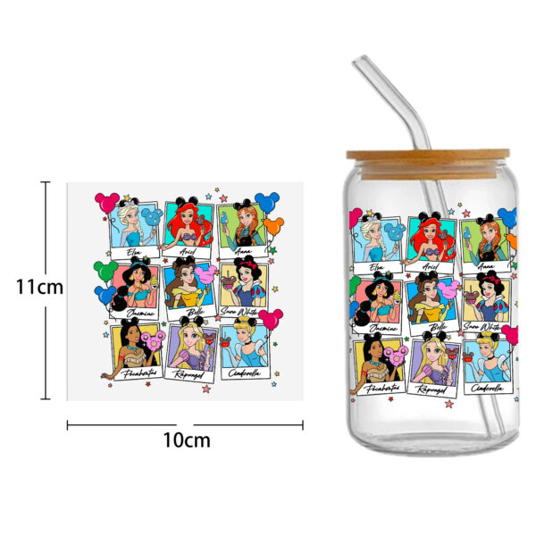 Disney Princess Villains DTF Sticker Cups Cool Personalize UV Wrap Transfer Sticker Custom Labels DIY Waterproof - Image 8