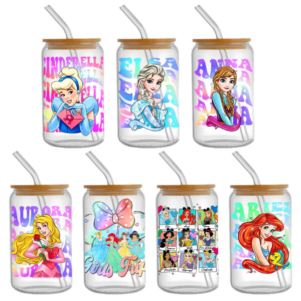Disney Princess Villains DTF Sticker Cups Cool Personalize UV Wrap Transfer Sticker Custom Labels DIY Waterproof - Image 14