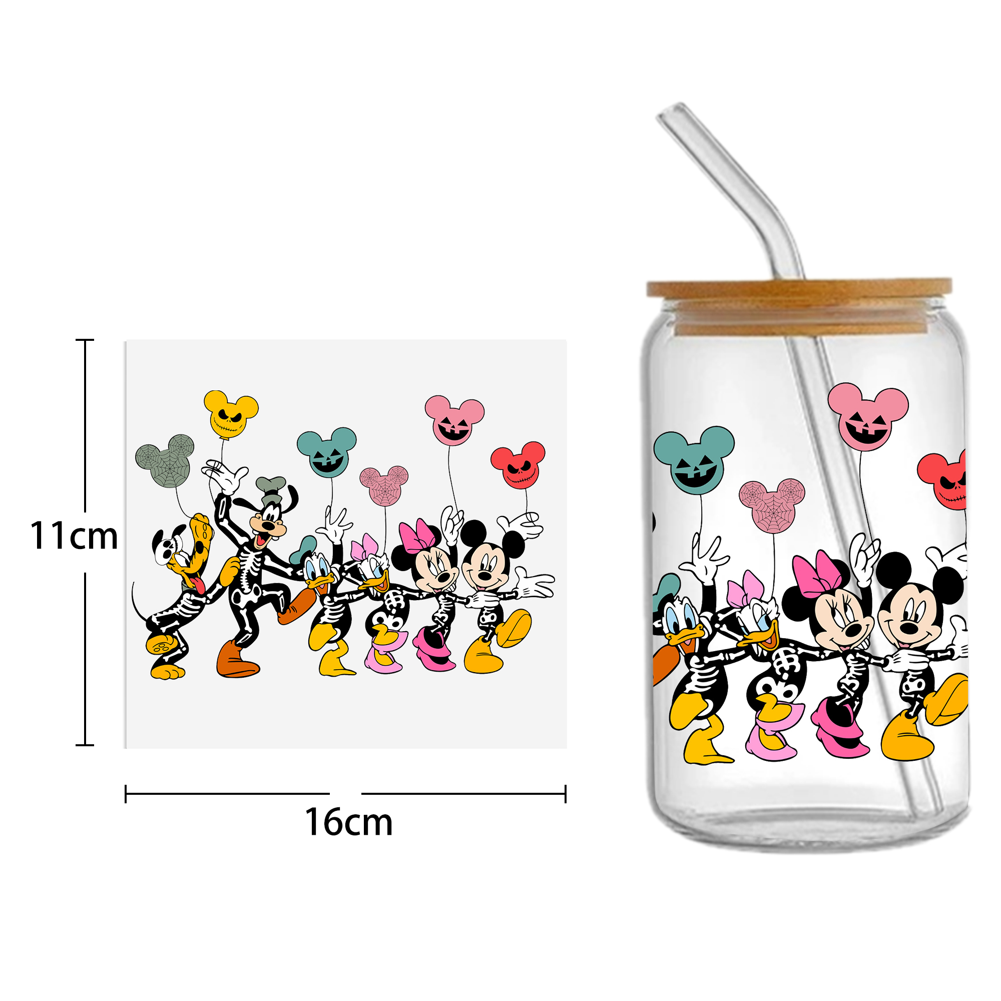 Disney Princess Villains DTF Sticker Cups Cool Personalize UV Wrap Transfer Sticker Custom Labels DIY Waterproof - Image 16