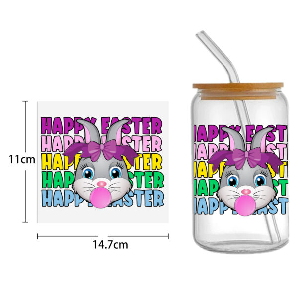Easter Bunny Carrot UV DTF Sticker For 16oz Cups Wrap Transfer Sticker Custom Labels DIY Logo Waterproof - Image 14