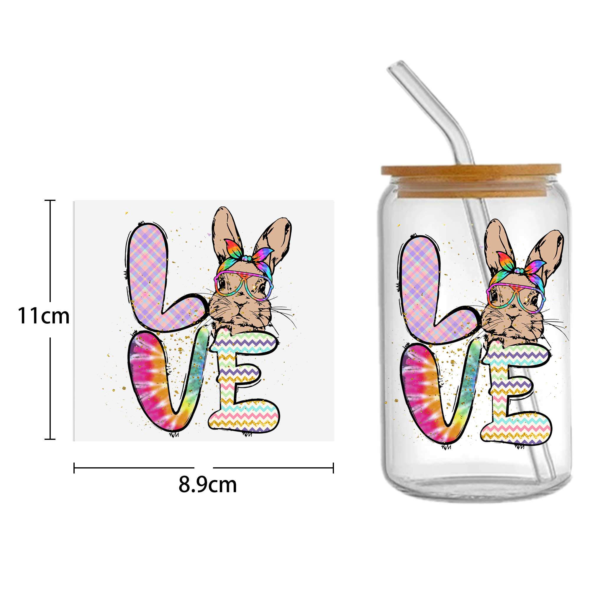 Easter Bunny Carrot UV DTF Sticker For 16oz Cups Wrap Transfer Sticker Custom Labels DIY Logo Waterproof - Image 21