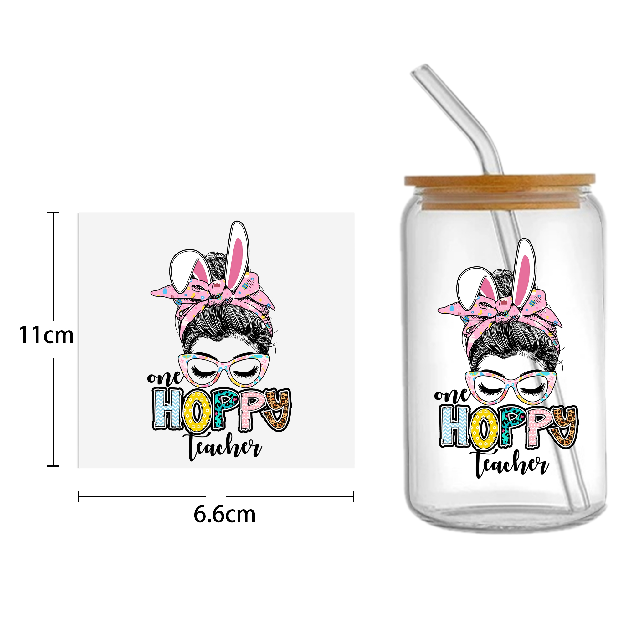 Easter Bunny Carrot UV DTF Sticker For 16oz Cups Wrap Transfer Sticker Custom Labels DIY Logo Waterproof - Image 25