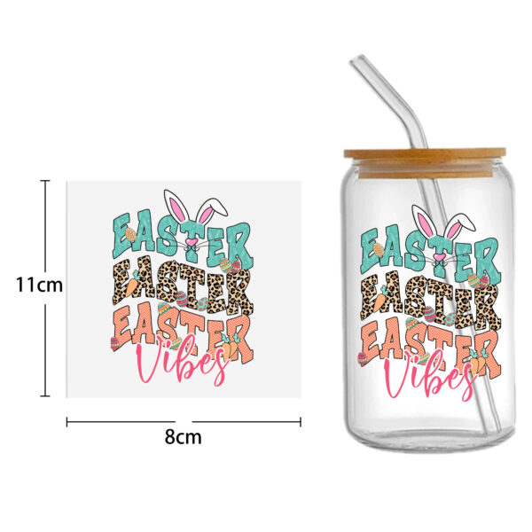 Easter Bunny Carrot UV DTF Sticker For 16oz Cups Wrap Transfer Sticker Custom Labels DIY Logo Waterproof - Image 29
