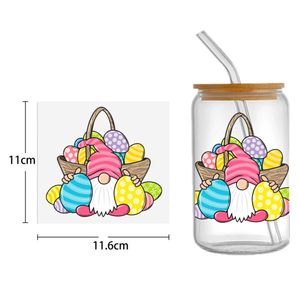 Easter Bunny Carrot UV DTF Sticker For 16oz Cups Wrap Transfer Sticker Custom Labels DIY Logo Waterproof - Image 34