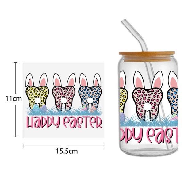 Easter Bunny Carrot UV DTF Sticker For 16oz Cups Wrap Transfer Sticker Custom Labels DIY Logo Waterproof - Image 38
