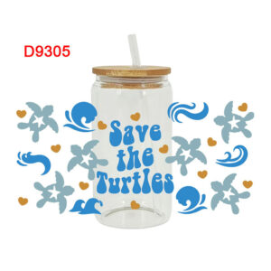 UV DTF Transfer Sticker Animals For The 16oz Libbey Glasses Wraps Cup Can DIY Waterproof