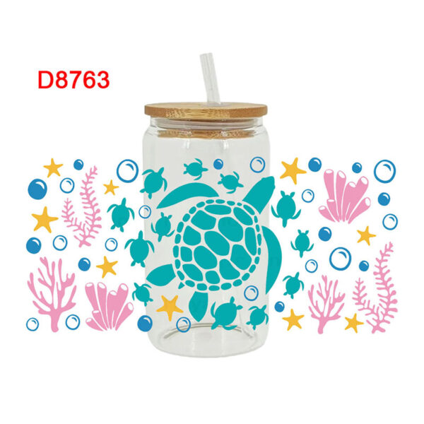 UV DTF Transfer Sticker Animals For The 16oz Libbey Glasses Wraps Cup Can DIY Waterproof - Image 2