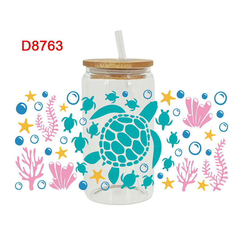UV DTF Transfer Sticker Animals For The 16oz Libbey Glasses Wraps Cup Can DIY Waterproof - Image 2