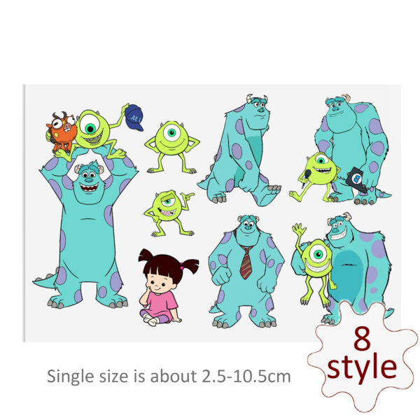 Disney Monsters Universe UV DTF Stickers For Glass Cup Decoration Laptop Motorcycle Car Waterproof Printing Sticker For Girl Kids - Image 2