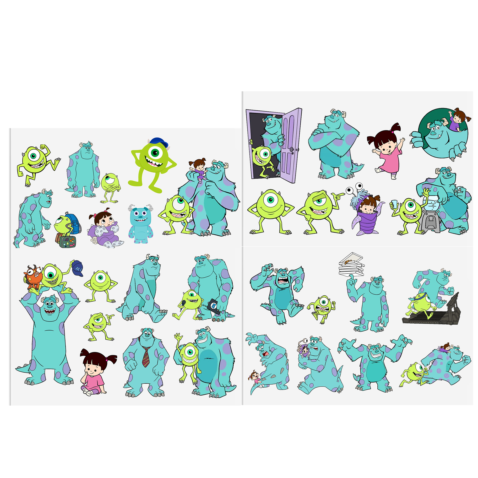 Disney Monsters Universe UV DTF Stickers For Glass Cup Decoration Laptop Motorcycle Car Waterproof Printing Sticker For Girl Kids - Image 5