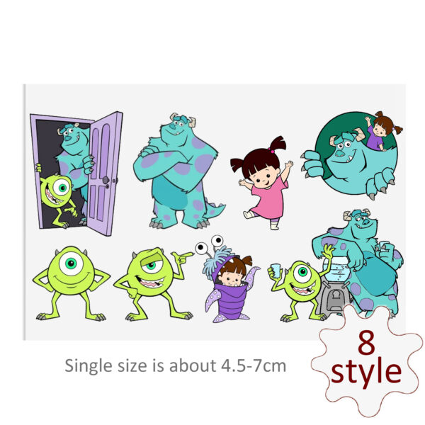 Disney Monsters Universe UV DTF Stickers For Glass Cup Decoration Laptop Motorcycle Car Waterproof Printing Sticker For Girl Kids - Image 7