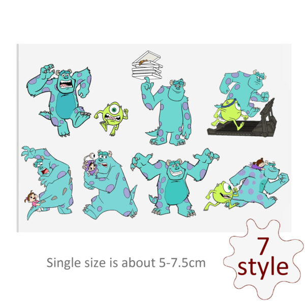 Disney Monsters Universe UV DTF Stickers For Glass Cup Decoration Laptop Motorcycle Car Waterproof Printing Sticker For Girl Kids - Image 9