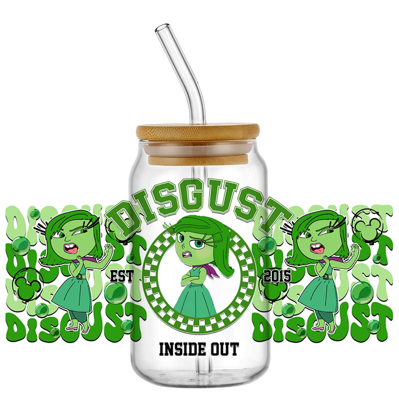Miniso 3D Cartoon Waterproof Transfer Sticker Inside Out Decal UV DTF Cup Wrap for 16oz Cool Glasses DIY Mug Washable Sticker - Image 29