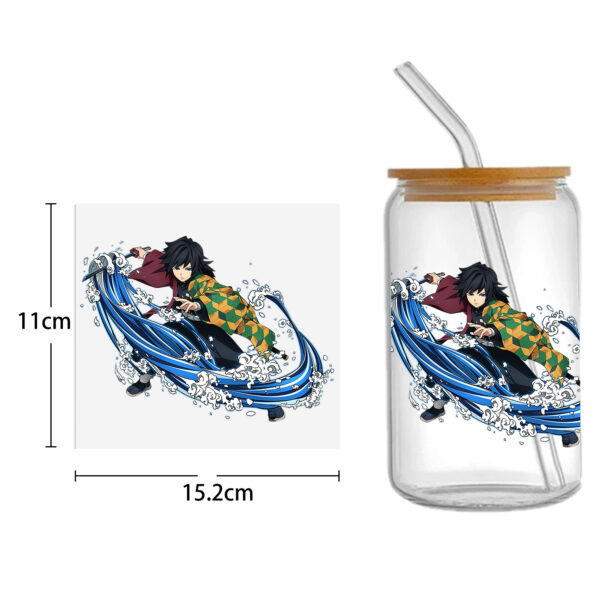 Anime 16oz DTF Sticker For Cups Cool Personalize UV Wrap Transfer Sticker Custom Labels DIY Logo Waterproof - Image 2
