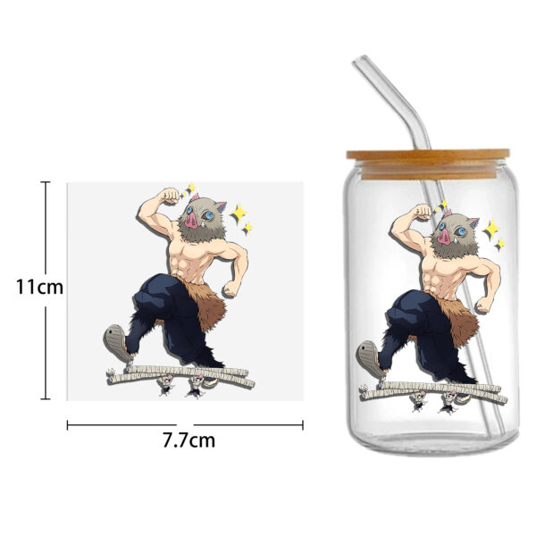 Anime 16oz DTF Sticker For Cups Cool Personalize UV Wrap Transfer Sticker Custom Labels DIY Logo Waterproof - Image 4