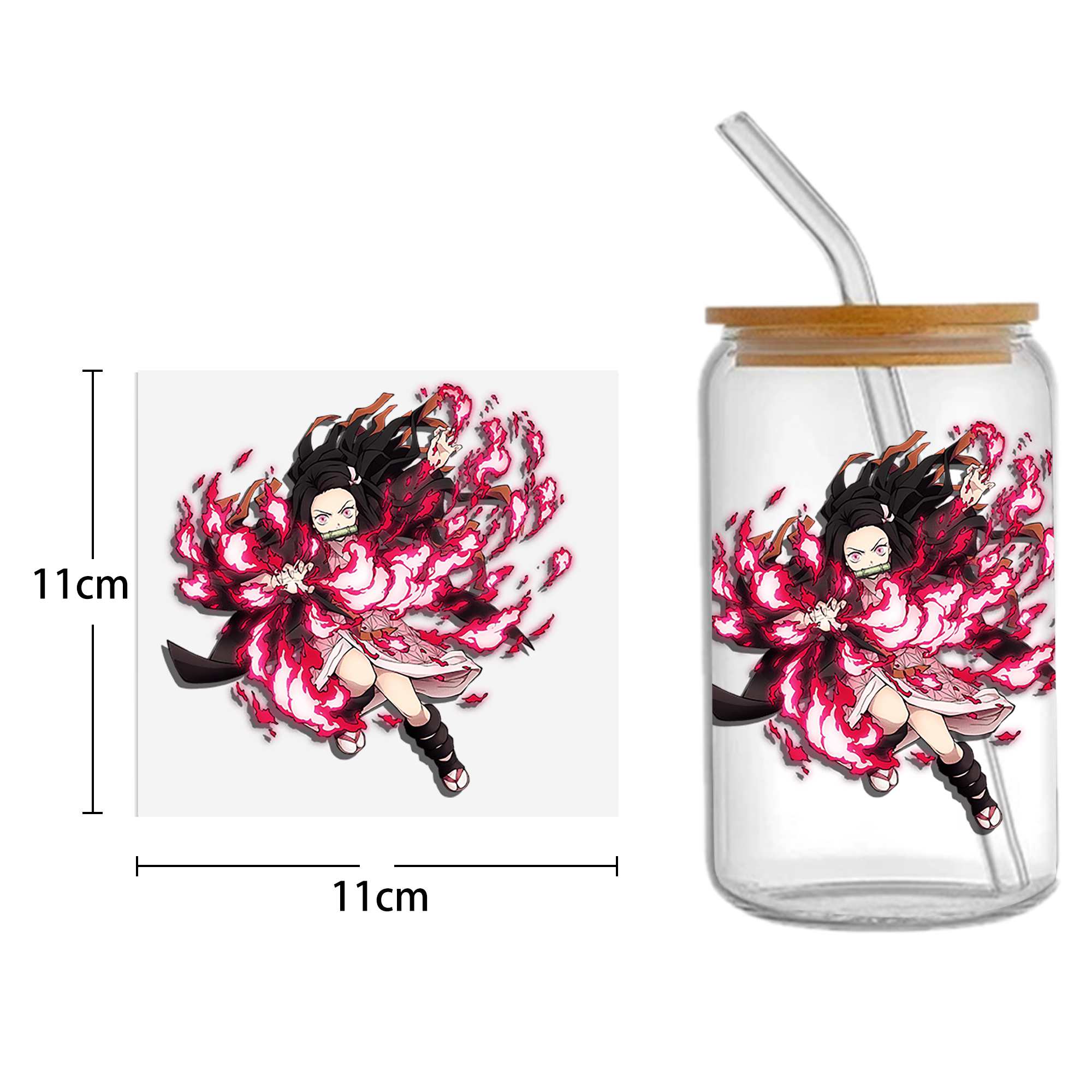 Anime 16oz DTF Sticker For Cups Cool Personalize UV Wrap Transfer Sticker Custom Labels DIY Logo Waterproof - Image 5
