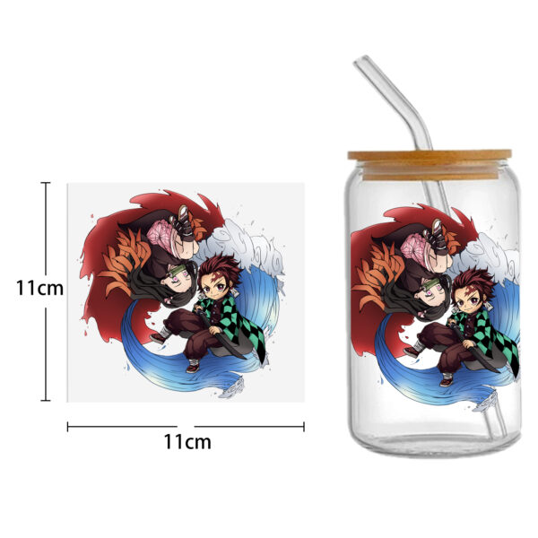 Anime 16oz DTF Sticker For Cups Cool Personalize UV Wrap Transfer Sticker Custom Labels DIY Logo Waterproof - Image 7