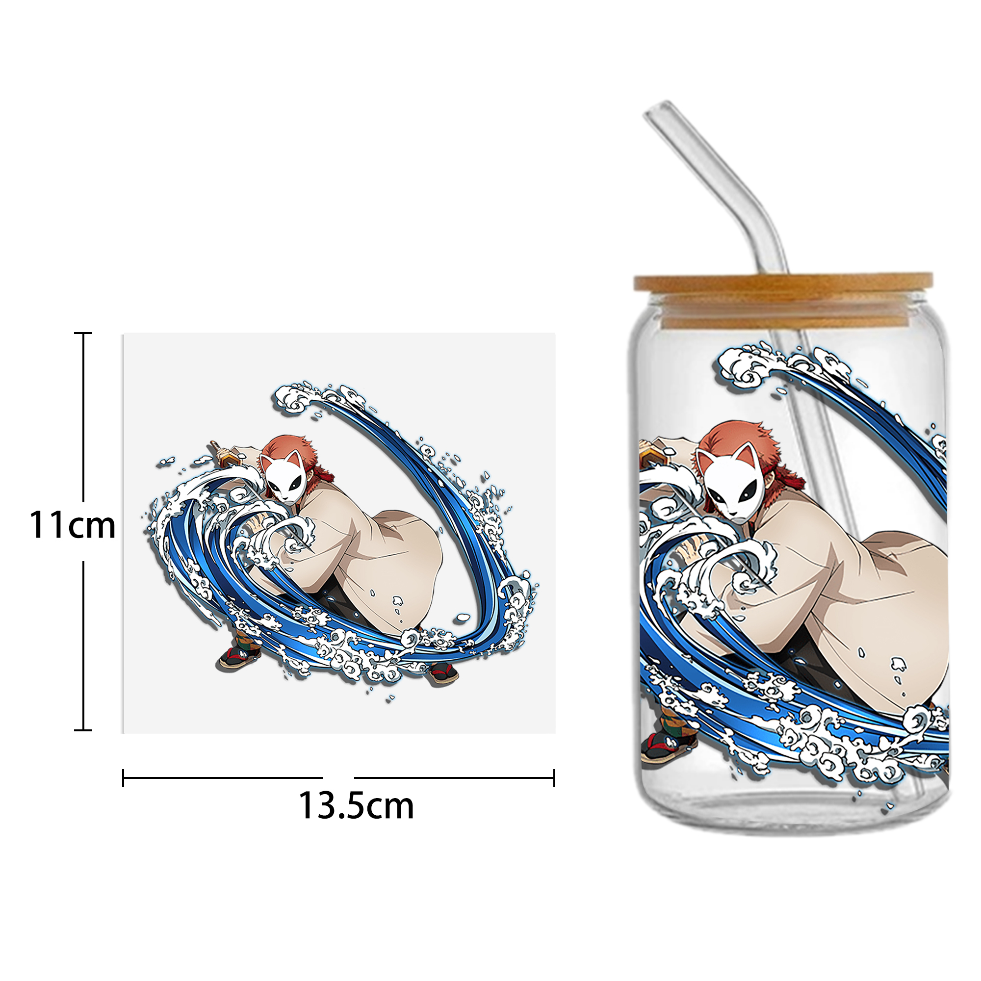 Anime 16oz DTF Sticker For Cups Cool Personalize UV Wrap Transfer Sticker Custom Labels DIY Logo Waterproof - Image 8