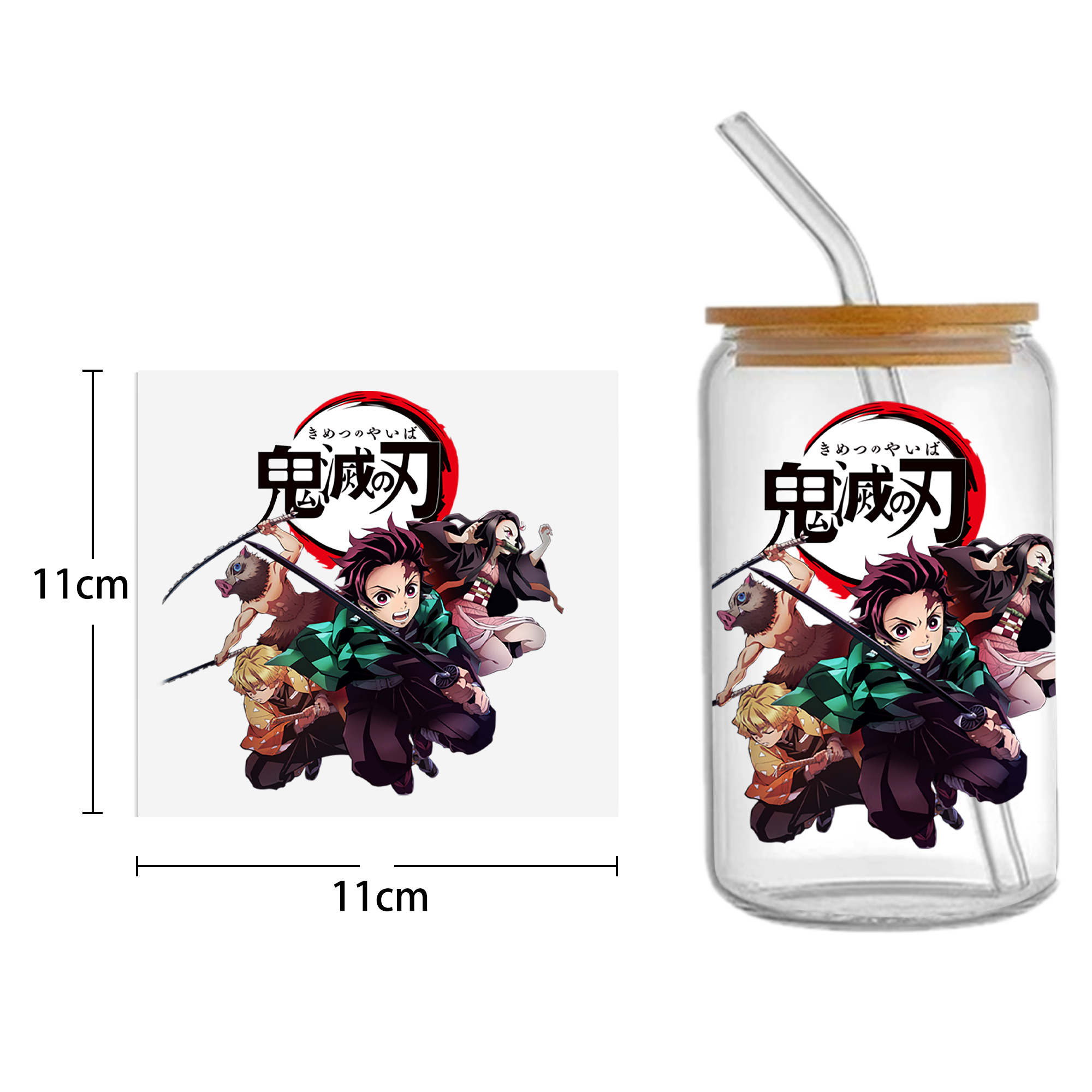 Anime 16oz DTF Sticker For Cups Cool Personalize UV Wrap Transfer Sticker Custom Labels DIY Logo Waterproof - Image 9
