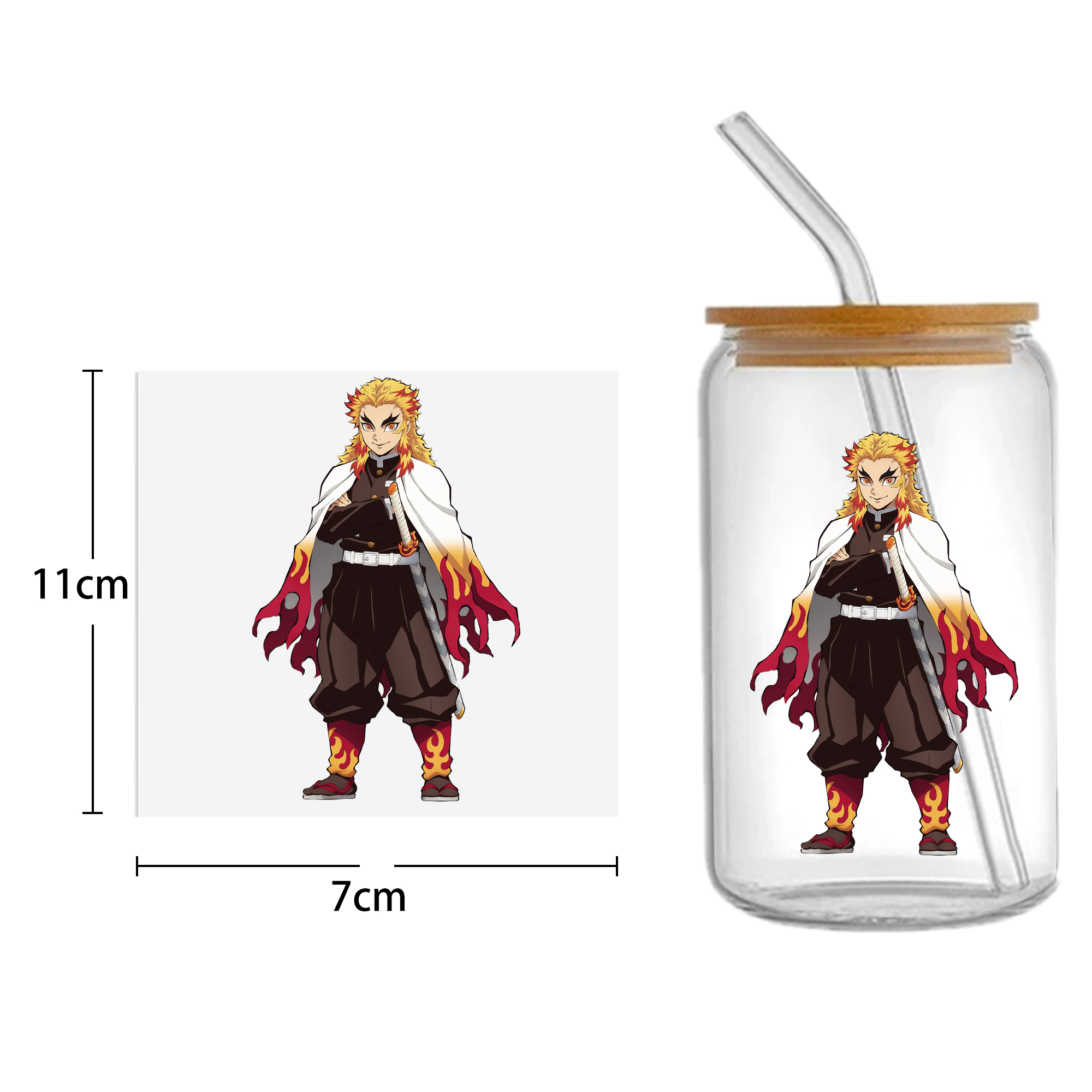 Anime 16oz DTF Sticker For Cups Cool Personalize UV Wrap Transfer Sticker Custom Labels DIY Logo Waterproof - Image 10