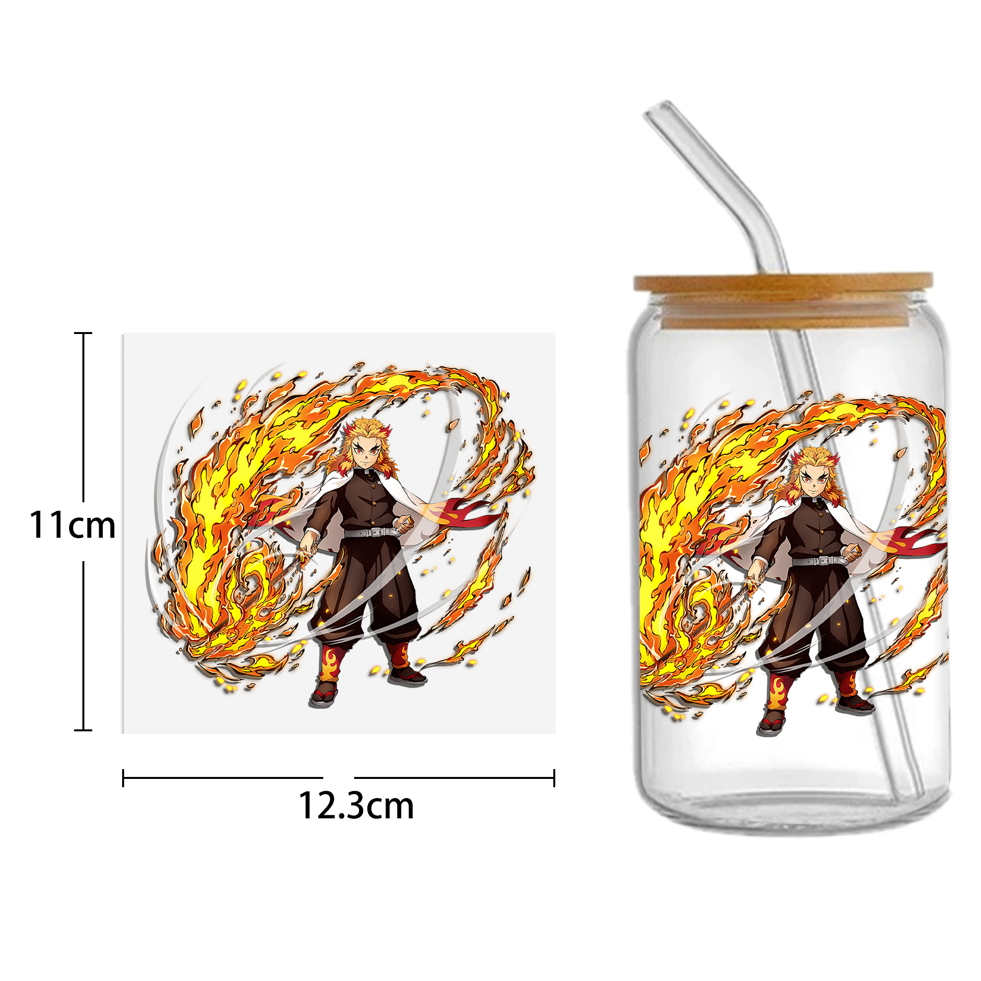Anime 16oz DTF Sticker For Cups Cool Personalize UV Wrap Transfer Sticker Custom Labels DIY Logo Waterproof - Image 11